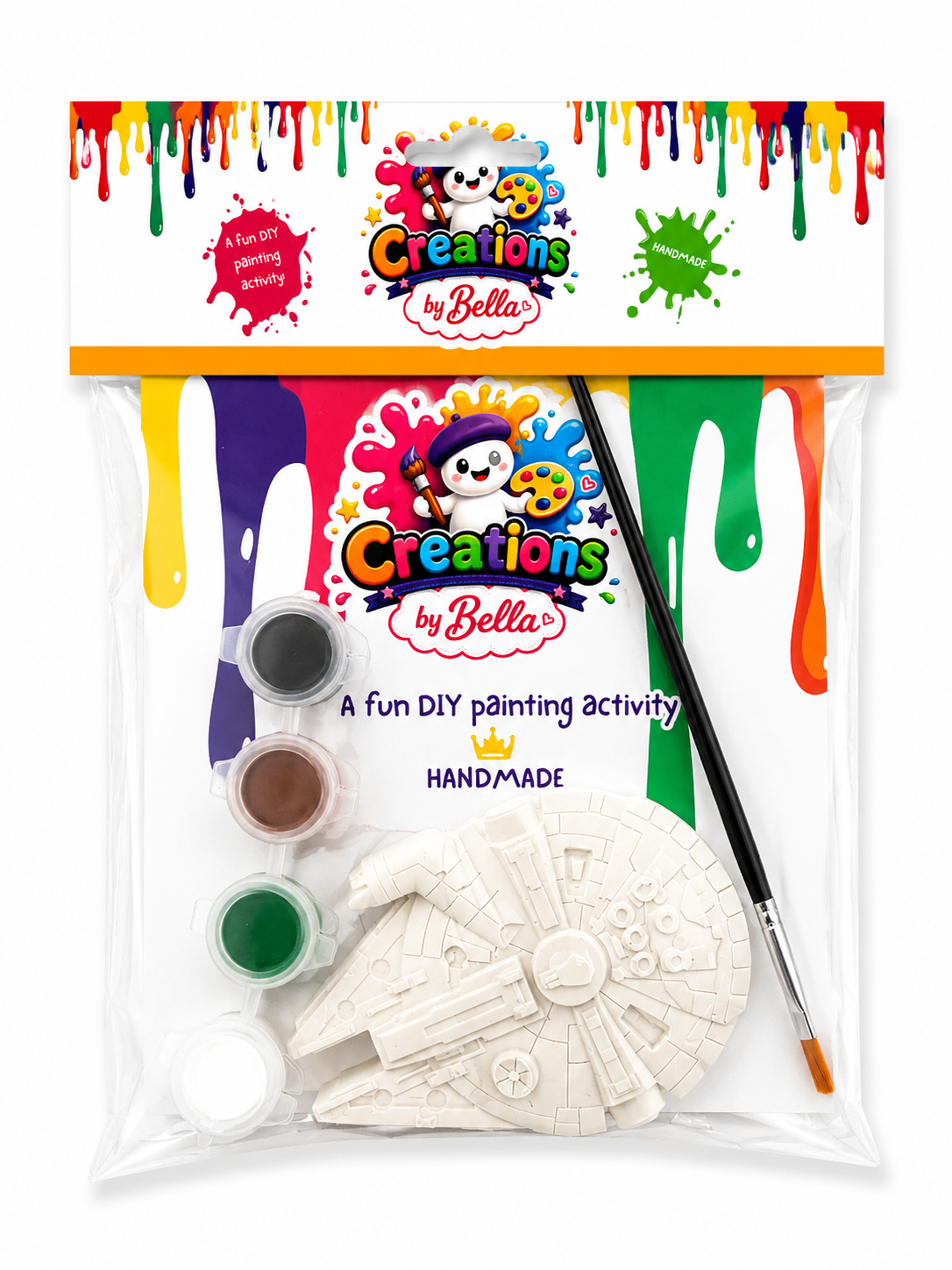 Plaster Painting Kits For Kids | Galaxy Spacecraft Edition