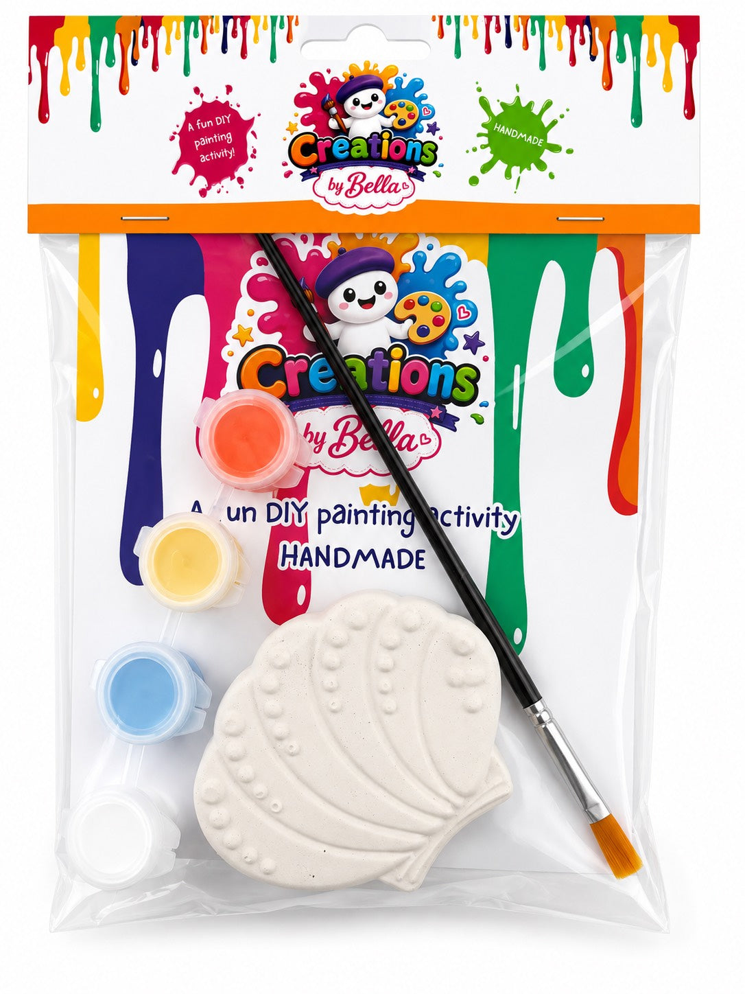 Plaster Painting Kits For Kids | Seashell Edition