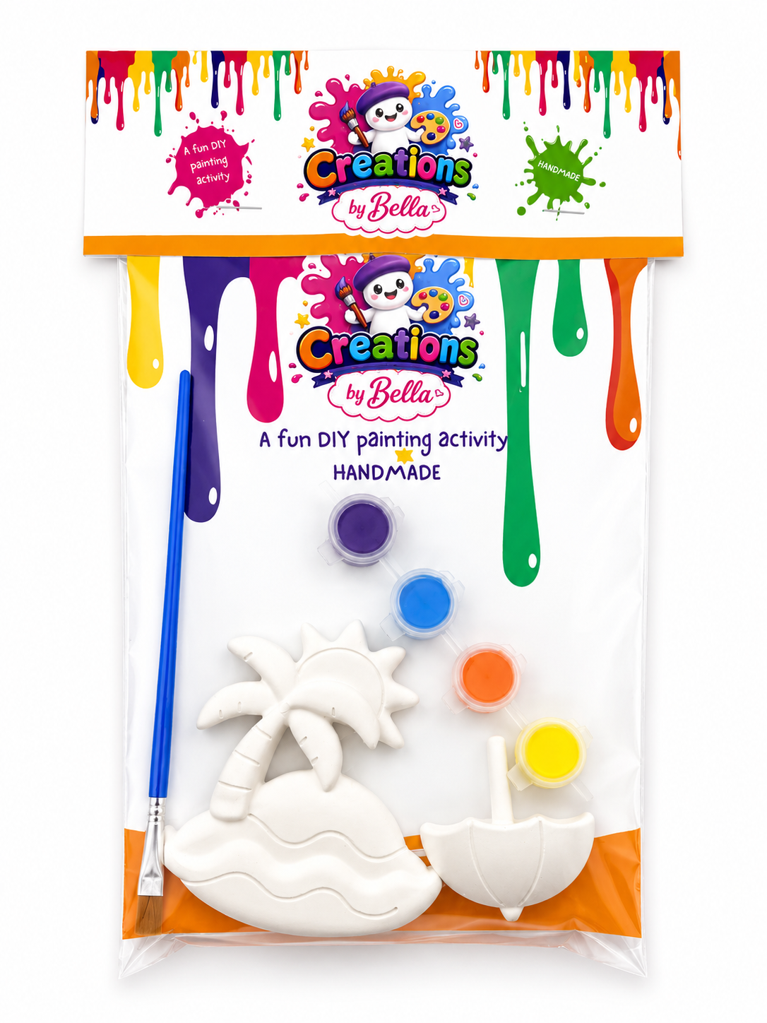 Plaster Painting Kits For Kids | Tropical Beach Edition